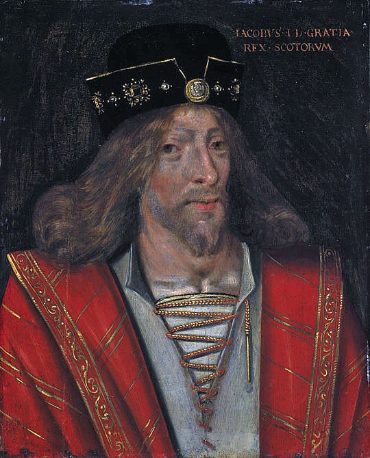 King James I captured by English near Flamborough Head on his way to France