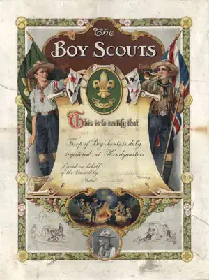 The 1st Glasgow Scout troop was registered, the first to be formed