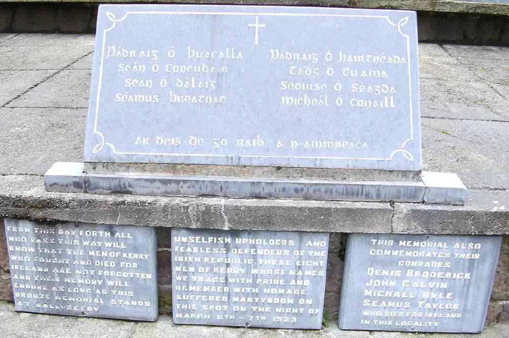 Eight republican prisoners are executed by use of a mine at Ball seedy, Co. Kerry