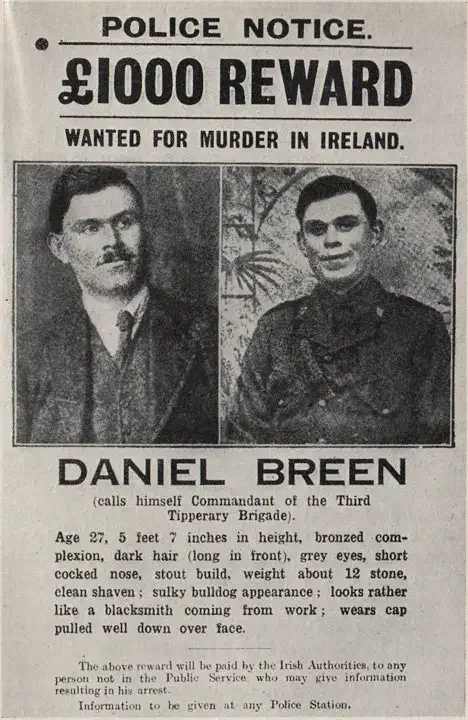 Two members of Royal Irish Constabulary are shot dead by Irish Volunteers in an ambush, Tipperary