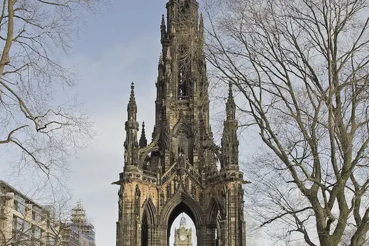 Foundation stone for the Monument to Sir Walter Scott is laid in Princes Street Gardens.