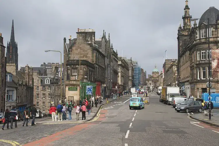 Foundation is laid for the George IV Bridge, Edinburgh