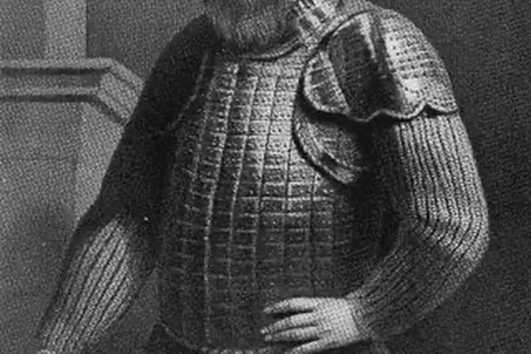 Hugh O'Neill, the Earl of Tyrone, submits to Lord Mountjoy at Mellifont