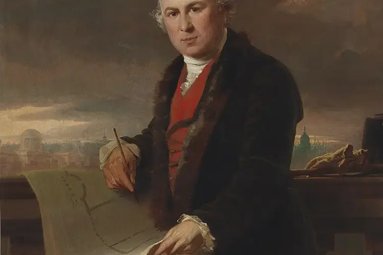 James Gandon moves from London to Dublin; the first stone of his Customs House is laid on this date