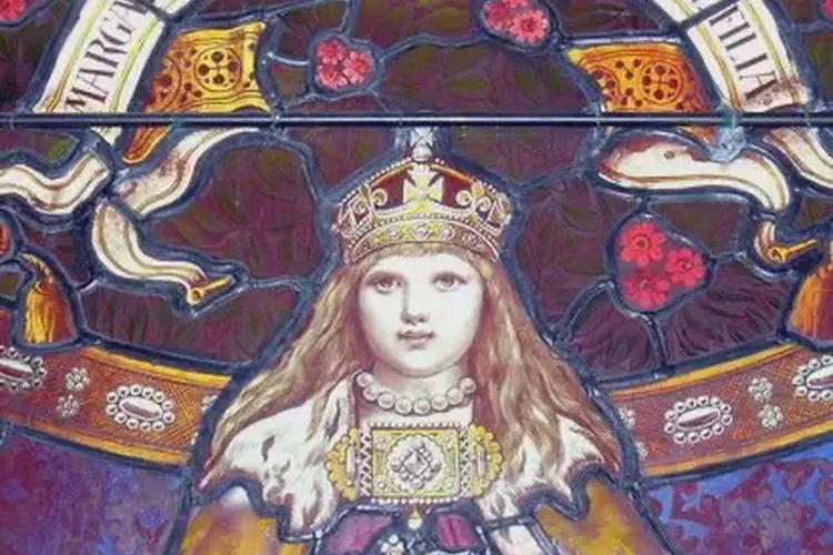 Queen Margaret, Maid of Norway (daughter of King Erik II) crowned