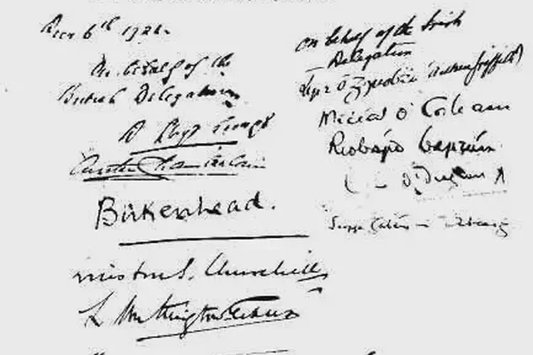 Anglo Irish Treaty Ratified, creating Free State