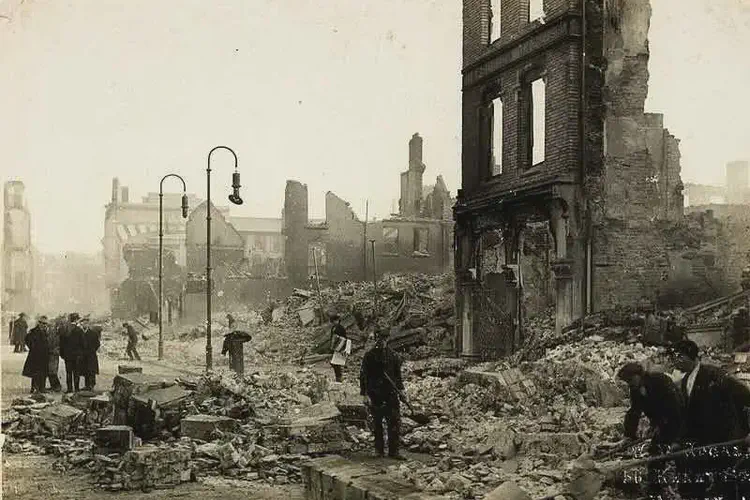 Cork City was burnt out by the Black and Tans