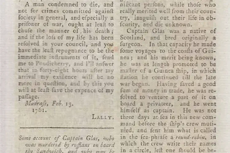 Four pirates are found guilty of murdering on the high seas Captain Cochrane & Glas