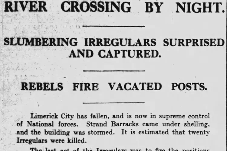 Free State army takes Waterford