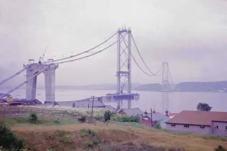 Construction began on the Forth Road Bridge