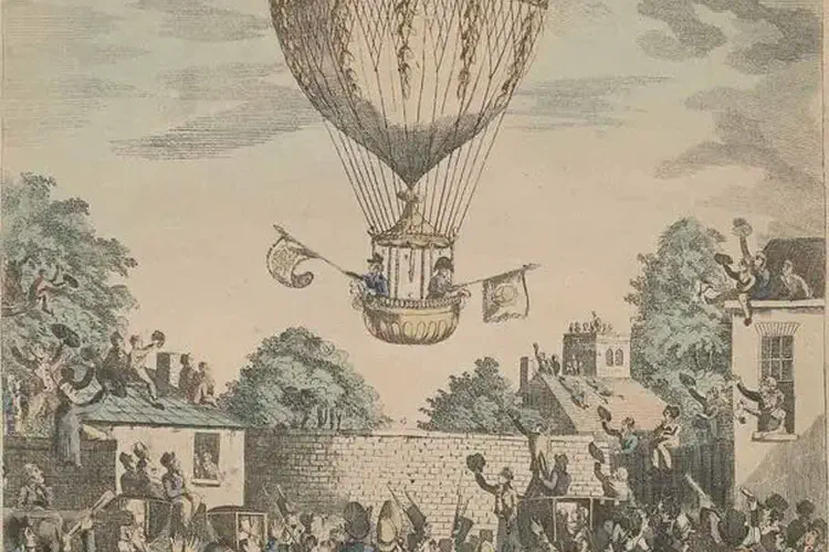 William Sadler, 1st balloon crossing of the Irish Sea