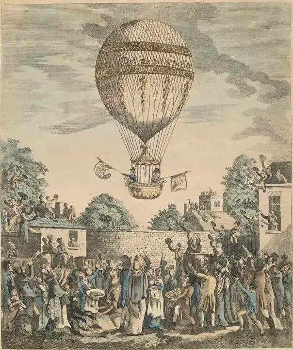 William Sadler, 1st balloon crossing of the Irish Sea