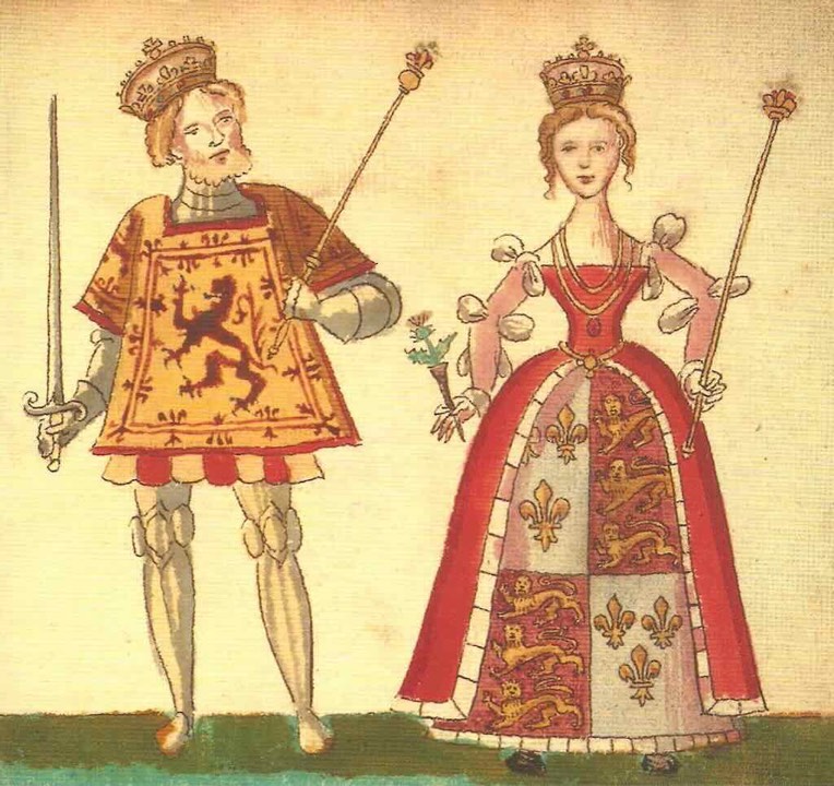 James I married Lady Joan Beaufort, daughter of the Earl of Somerset, in London