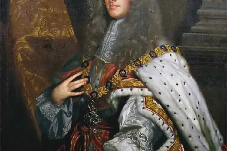 James VII crowned King of England, Scotland, and Ireland