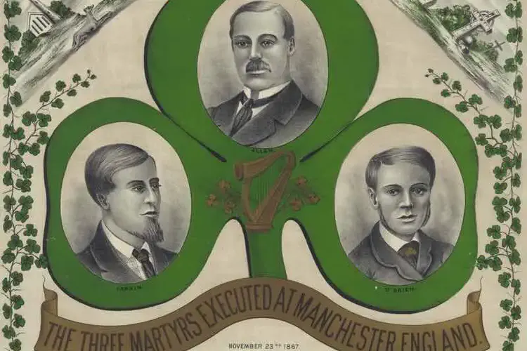 Manchester Martyrs, 3 Fenians are executed - Michael Larkin, William Philip Allen, and Michael O'Brien