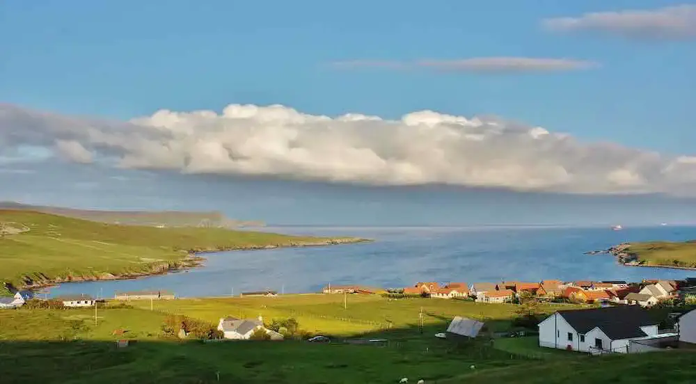 The first bombs in WW2 dropped on British soil was in the Shetland Islands