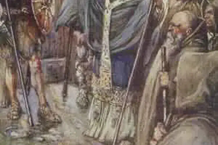 St. Columcille, Irish bard and monk honored in all the Celtic lands, born